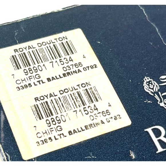 Royal Doulton Littel Ballerina Figurine 6.5" Porcelain Girl Ballet Tutu Box 1992 - Picture 7 of 10